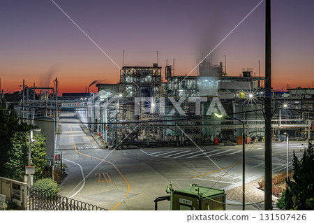 Factory before dawn Factory before dawn 131507426