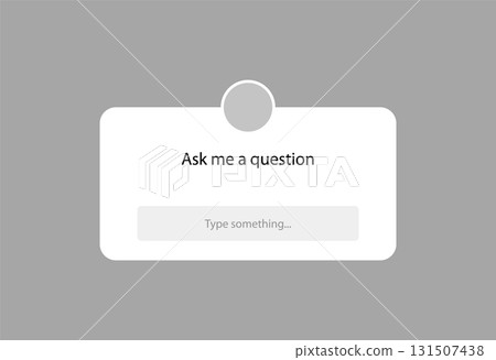 Question media button message concept. Isolated question vector symbol concept. 131507438