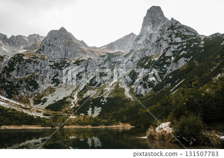 High Tatras mountain landscape in Slovakia peaceful and scenic nature High Tatras mountain landscape in Slovakia peaceful and scenic nature 131507783