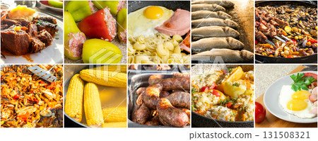 Cooking Process Collage Cooking Process Collage 131508321