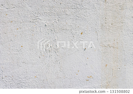 Textured white wall with discoloration - full-frame background and texture 131508802