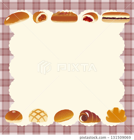 麵包架_懷舊麵包系列_格子桌布和午餐墊_方形深棕色 131509069