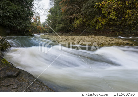 Yoro Valley, Yoro River, Awamata Falls upstream side / Yoro River, Isumi, Japan 131509750