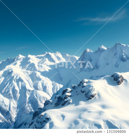 Snow-Covered Mountains under a Clear Sky Snow-Covered Mountains under a Clear Sky 131509800