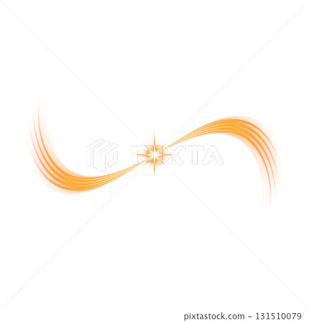 透明背景下的橘色抽象光運動 131510079