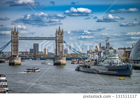 Tower Bridge and HMS Belfast Tower Bridge and HMS Belfast 131511117