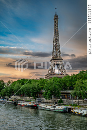 Eiffel Tower Seine River View Eiffel Tower Seine River View 131511145