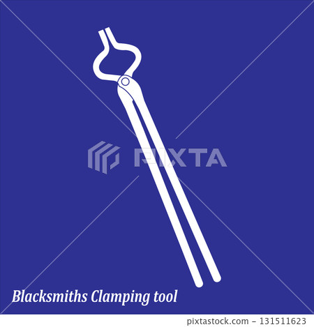Blacksmiths clamping tool icon 131511623
