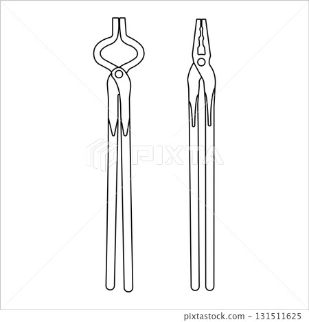 Blacksmiths clamping tool icon 131511625