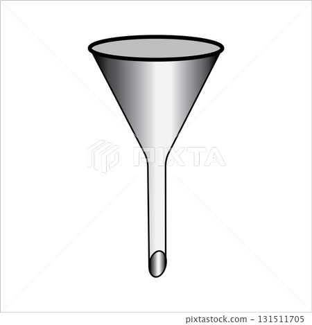 Laboratory glass funnel icon Laboratory glass funnel icon 131511705