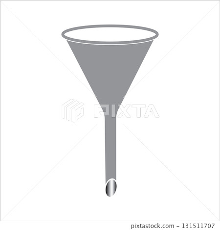 Laboratory glass funnel icon Laboratory glass funnel icon 131511707