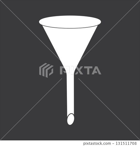Laboratory glass funnel icon Laboratory glass funnel icon 131511708