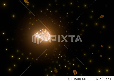 Lots of rocks floating in space 131512563