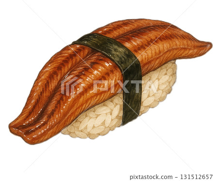 星鰻握壽司插圖（1個） 131512657