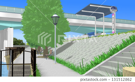 「藍色海景公園」可作為動畫背景 131512862