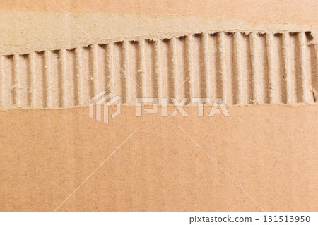 tear brown cardboard box texture background, recycle material 131513950