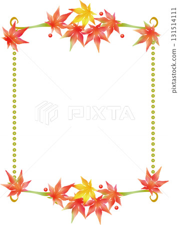 楓葉相框<裝飾邊框、裝飾框、秋天> 楓葉相框<裝飾邊框、裝飾框、秋天> 131514111