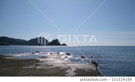 寧靜的秋日,日本海和山脈 寧靜的秋日,日本海和山脈 131514189
