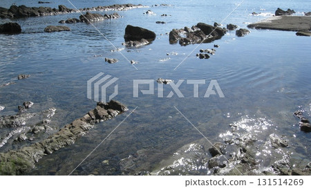 Calm Sea of Japan and reefs on a clear autumn day Calm Sea of Japan and reefs on a clear autumn day 131514269