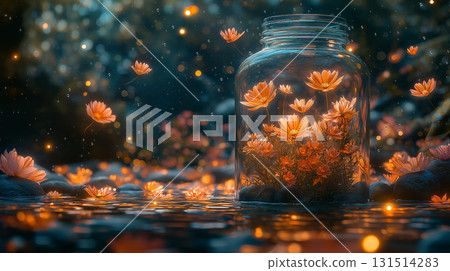 罐子裡美麗的花 131514283