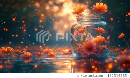 罐子裡美麗的花 131514285