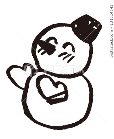 微笑的雪人插圖 131514543