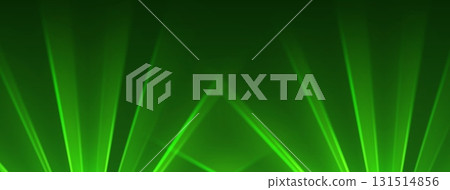 Green lasers background., glowing rays or neon beams, bright futuristic backdrop.. 131514856