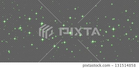 Green sparkling stars, shiny particles light effect, transparent flying stardust texture Green sparkling stars, shiny particles light effect, transparent flying stardust texture 131514858