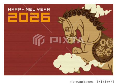 Year of the Horse New Year's Card 064 131515671
