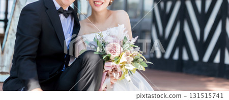 新娘和新郎拍攝婚禮照片 新娘和新郎拍攝婚禮照片 131515741