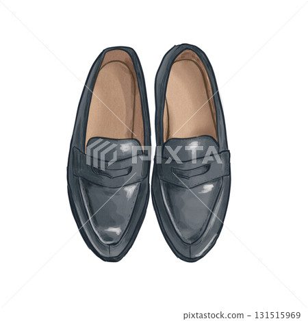 黑色樂福鞋 131515969