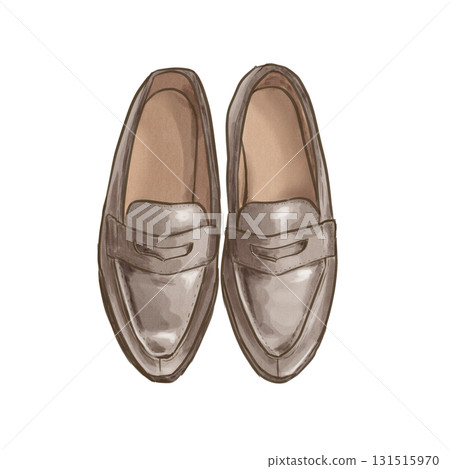 棕色樂福鞋 131515970