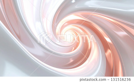 A pearl-white spiral woven with light and curves 131516236