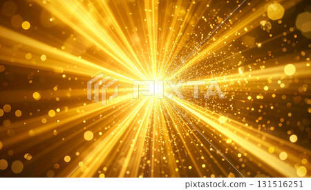 Golden shining explosive light radiation Golden shining explosive light radiation 131516251