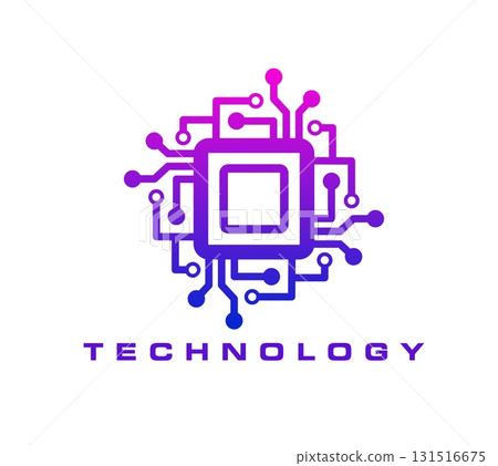 Computer chip, AI software technology icon 131516675