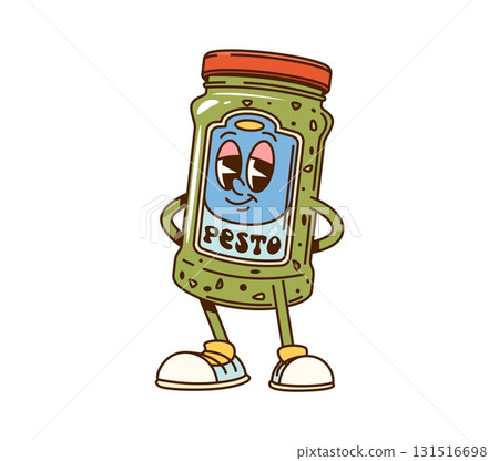 Cartoon groovy sauce bottle cute character Cartoon groovy sauce bottle cute character 131516698