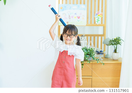 Image of a girl studying Image of a girl studying 131517901