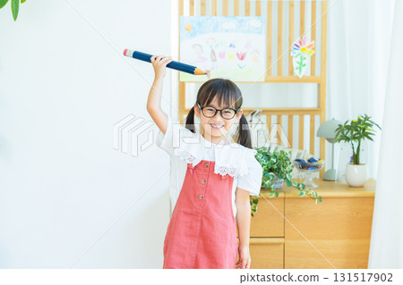 Image of a girl studying Image of a girl studying 131517902