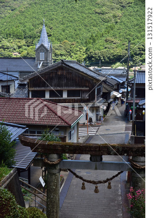 從天草崎津諦訪神社眺望的景色 從天草崎津諦訪神社眺望的景色 131517922
