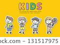 Children's illustrations with white borders Children's illustrations with white borders 131517975
