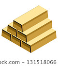 gold bar illustration 131518066