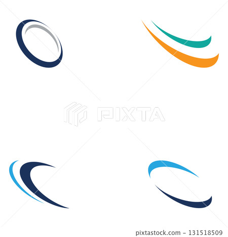 swoosh circle icon vector illustration 131518509