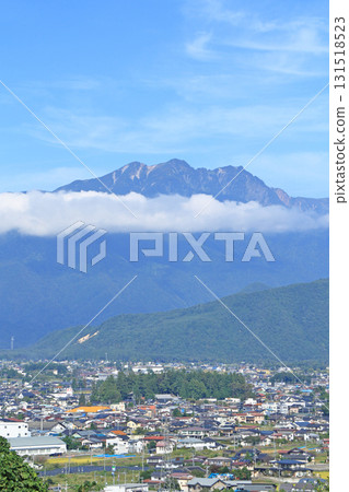 Shinano Omachi Northern Alps in early autumn 131518523