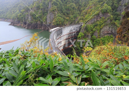 Lake Jozan and Hoheikyo Dam viewed from the Hoheikyo Observatory 131519853