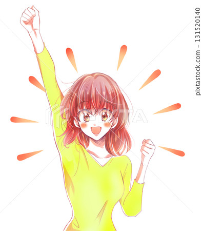 Woman raising her fist 131520140