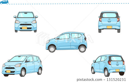 輕型汽車向量插圖集 131520231