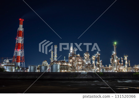 [The holy land of factory night views] Yokkaichi factory night view (Taisho Bridge, Yokkaichi City, Mie Prefecture) 131520366