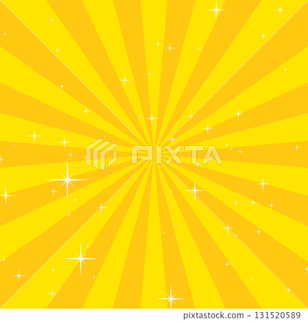 Radiating sparkling yellow background illustration 131520589