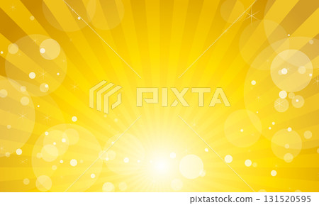 Radiating sparkling yellow background illustration 131520595