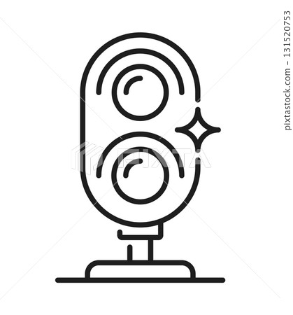 Railroad and railway icon of train and subway signal lights, vector line pictogram. Railroad and railway line icon of train traffic lights for subway or metro transport, underground and tram railcar Railroad and railway icon of train and subway signal lights, vector line pictogram. Railroad and railway line icon of train traffic lights for subway or metro transport, underground and tram railcar 131520753